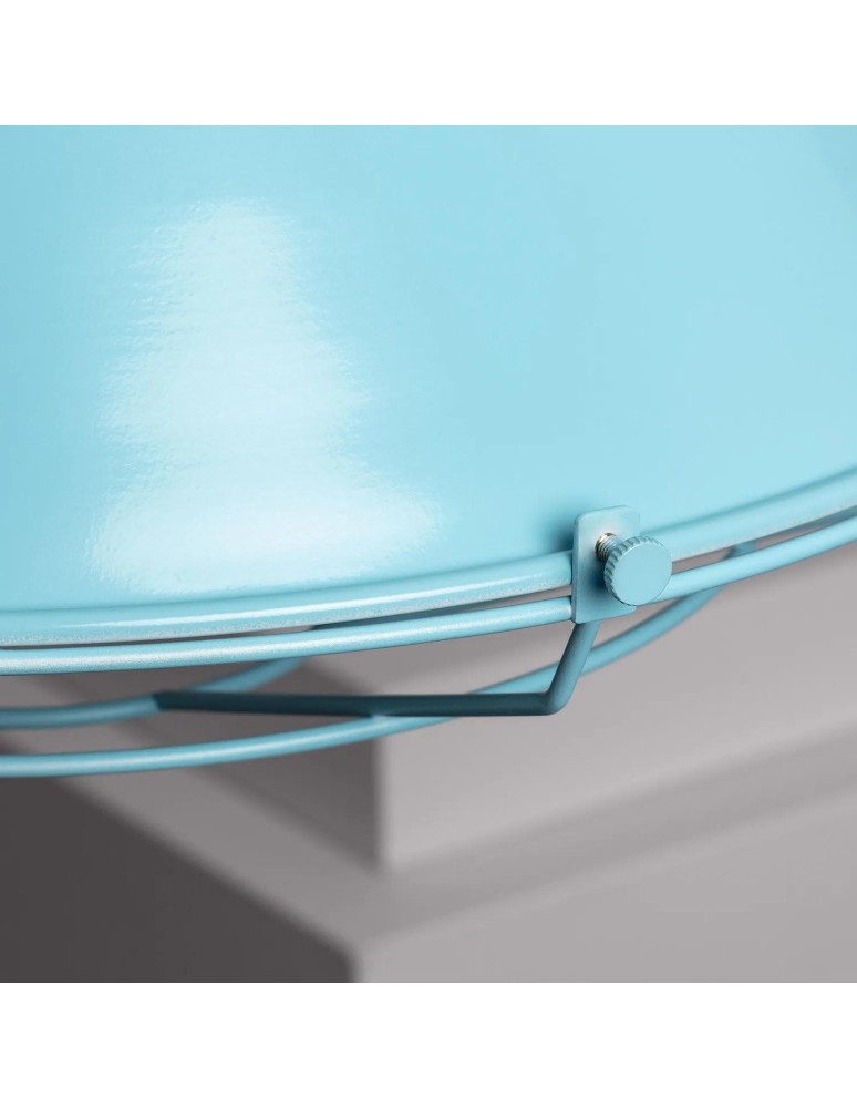 Abruzzo Lampa Wisząca Retro Loft Błękitna 36cm E27 Patrone ABR-RRP-B-E27