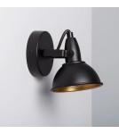 Wall lamps - Abruzzo Retro loft wall lamp Black gold E14 Orte ABR-RRO-C-E14 - product 4
