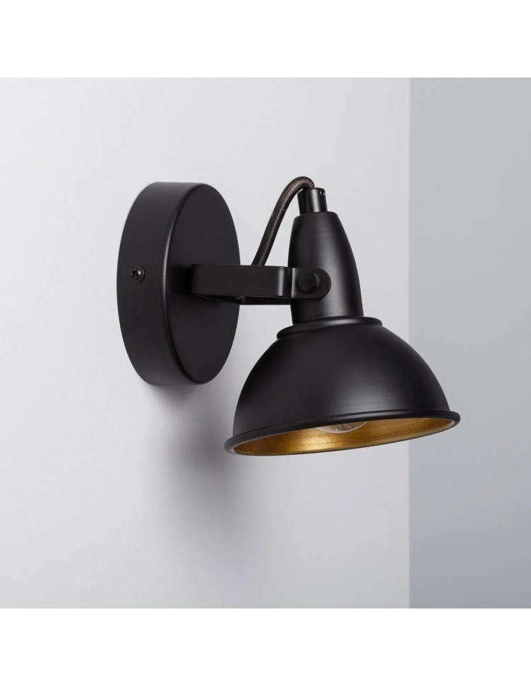 Wall lamps - Abruzzo Retro loft wall lamp Black gold E14 Orte ABR-RRO-C-E14 - product kolory-swiatla.pl 4