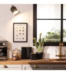 Abruzzo Kinkiet Retro loft Czarno złoty E14 Orte ABR-RRO-C-E14