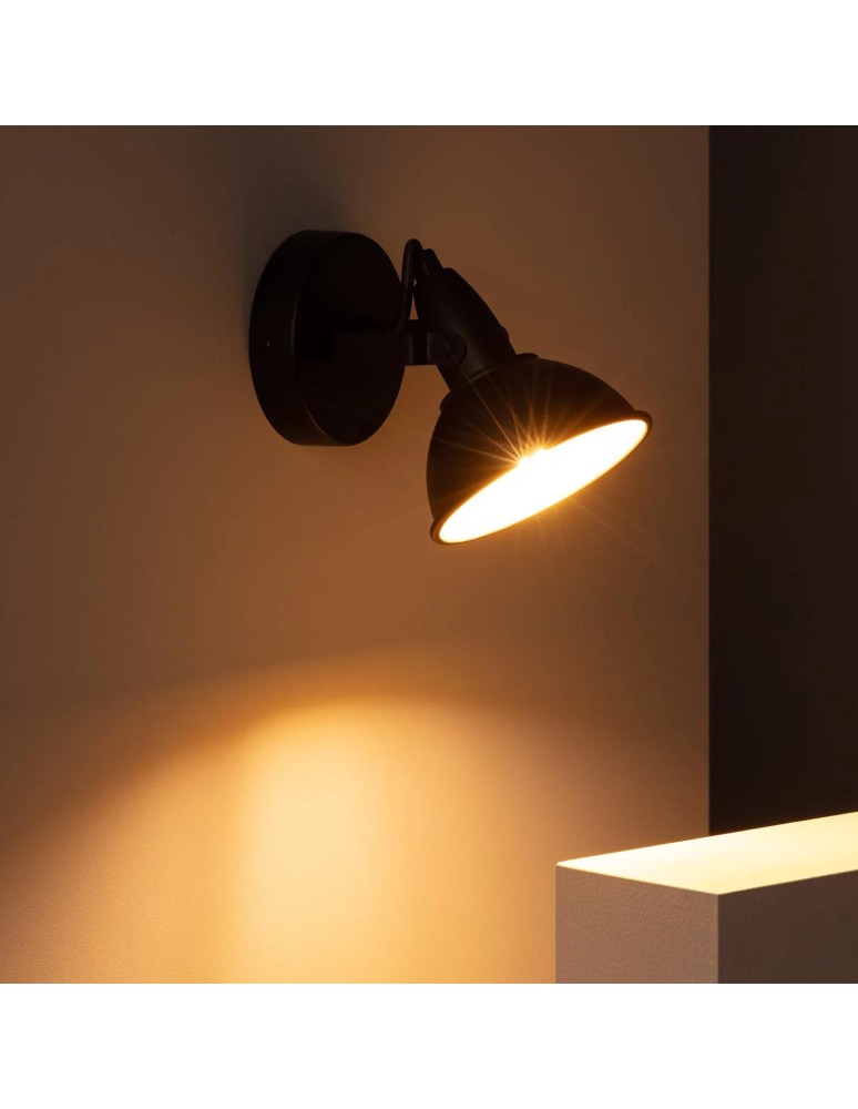 Abruzzo Kinkiet Retro loft Czarno złoty E14 Orte ABR-RRO-C-E14