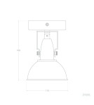 Wall lamps - Abruzzo Retro loft wall lamp Black gold E14 Orte ABR-RRO-C-E14 - product 9