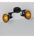 Spotlight ceiling lamps - Abruzzo Retro Loft Ceiling Lamp Black 30cm 2xE27 Orte ABR-RRO-C-2XE14 - product 2