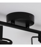 Abruzzo Lampa Sufitowa Retro Loft Czarna 30cm 2xE27 Orte ABR-RRO-C-2XE14