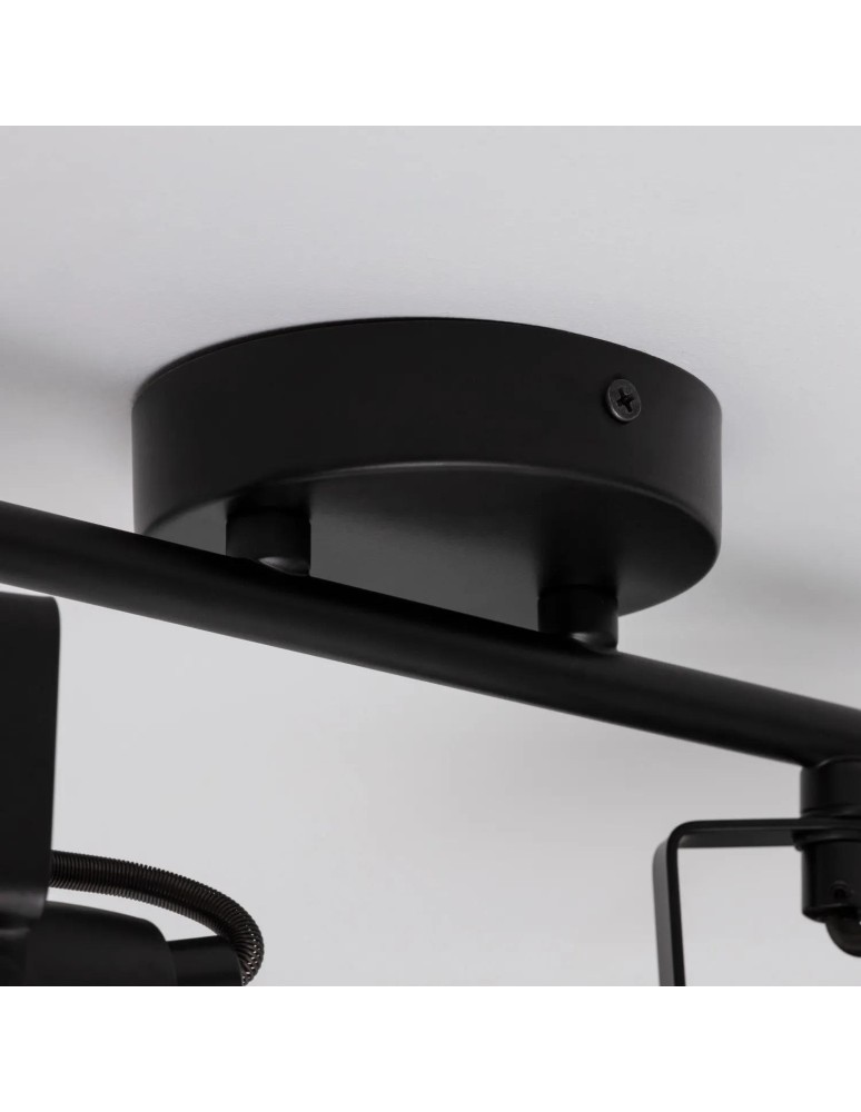 Spotlight ceiling lamps - Abruzzo Retro Loft Ceiling Lamp Black 30cm 2xE27 Orte ABR-RRO-C-2XE14 - product kolory-swiatla.pl 7