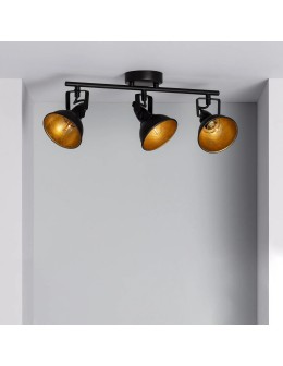 Abruzzo Lampa Sufitowa Retro Loft Czarna 50cm 3xE27 Orte ABR-RRO-C-3XE14 - produkt 2