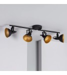 Spotlight ceiling lamps - Abruzzo Retro Loft Ceiling Lamp Black 75cm 4xE27 Orte ABR-RRO-C-4XE14 - product 2