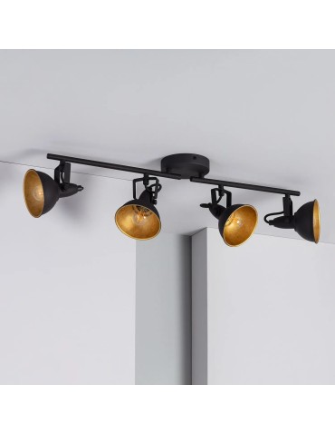 Abruzzo Retro Loft Ceiling Lamp Black 75cm 4xE27 Orte ABR-RRO-C-4XE14 - product 2