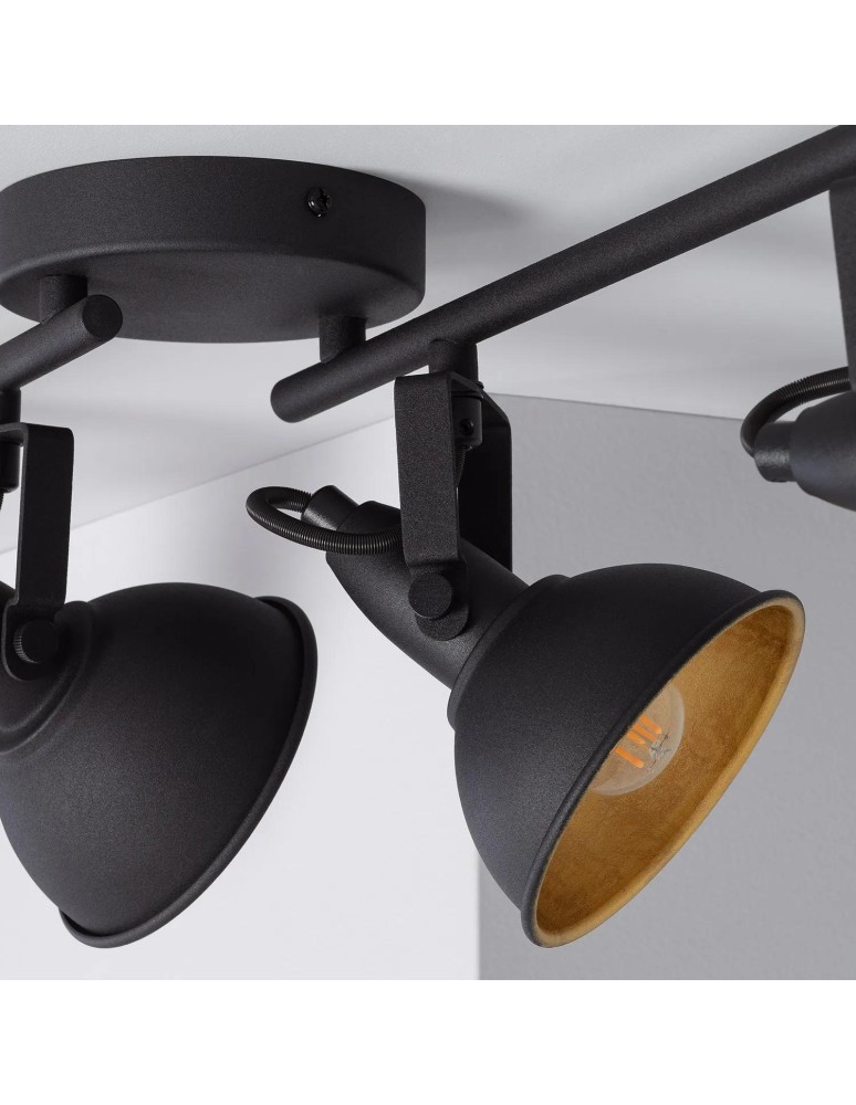 Spotlight ceiling lamps - Abruzzo Retro Loft Ceiling Lamp Black 75cm 4xE27 Orte ABR-RRO-C-4XE14 - product kolory-swiatla.pl 5