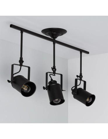 Abruzzo Retro Loft Ceiling Lamp Black 50cm 3xE27 Tutti ABR-RRT-C-3XE27 - product 2