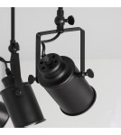 Abruzzo Lampa Sufitowa Retro Loft Czarna 50cm 3xE27 Tutti ABR-RRT-C-3XE27