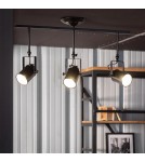 Abruzzo Lampa Sufitowa Retro Loft Czarna 50cm 3xE27 Tutti ABR-RRT-C-3XE27