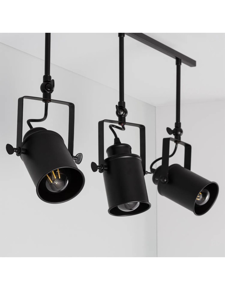 Spotlight ceiling lamps - Abruzzo Retro Loft Ceiling Lamp Black 50cm 3xE27 Tutti ABR-RRT-C-3XE27 - product kolory-swiatla.pl 9