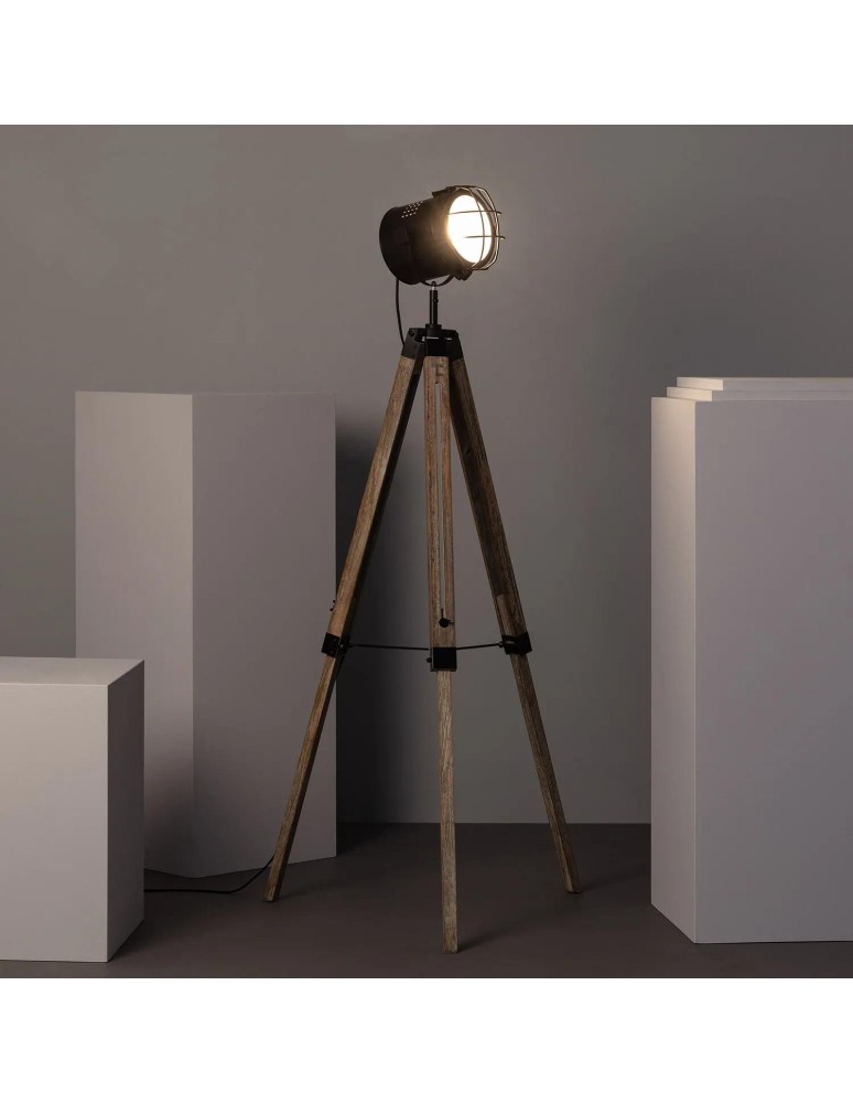 Floor lamps - Abruzzo Retro loft floor lamp Black gold E27 Verde ABR-RRV-C-E27 - product kolory-swiatla.pl 7