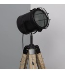 Abruzzo Lampa podłogowa Retro loft Czarno złoty E27 Verde ABR-RRV-C-E27