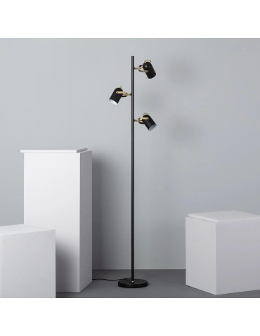 Abruzzo Retro loft floor lamp Black 3xE14 Claudio ABR-RRC-C-3XE14 - product 2