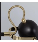 Abruzzo Lampa podłogowa Retro loft Czarna 3xE14 Claudio ABR-RRC-C-3XE14