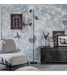 Abruzzo Lampa podłogowa Retro loft Czarna 3xE14 Claudio ABR-RRC-C-3XE14