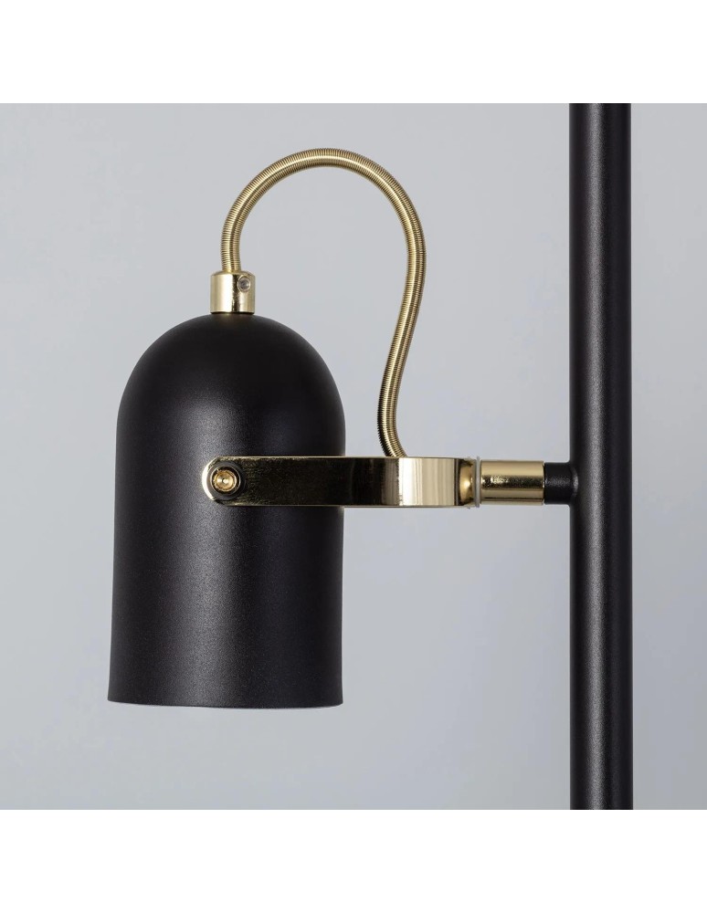 Abruzzo Lampa podłogowa Retro loft Czarna 3xE14 Claudio ABR-RRC-C-3XE14