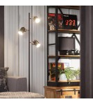 Abruzzo Lampa podłogowa Retro loft Czarna 3xE14 Claudio ABR-RRC-C-3XE14