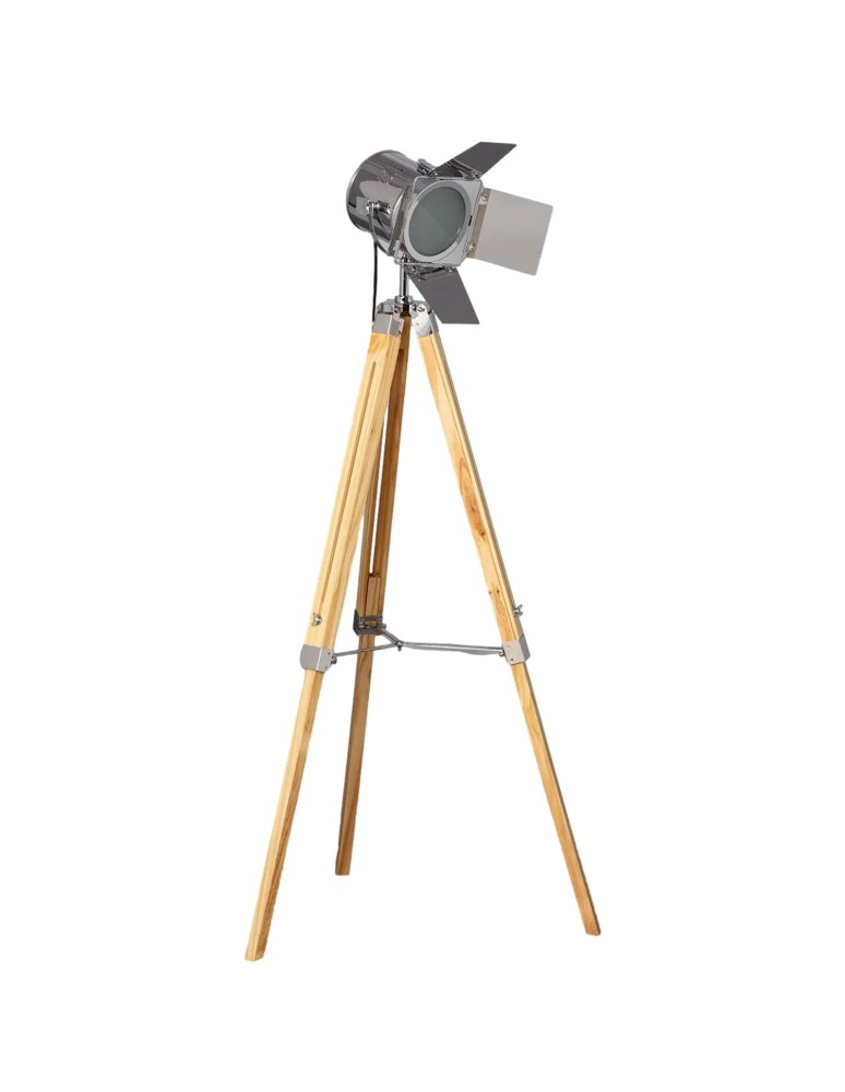 Floor lamps - Abruzzo Retro loft floor lamp Silver Gold E27 Verde ABR-RRV-S-E27 - product kolory-swiatla.pl 1