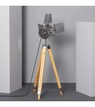 Abruzzo Lampa podłogowa Retro loft Srebrny złoty E27 Verde ABR-RRV-S-E27