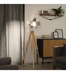 Abruzzo Lampa podłogowa Retro loft Srebrny złoty E27 Verde ABR-RRV-S-E27