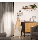 Abruzzo Lampa podłogowa Retro loft Srebrny złoty E27 Verde ABR-RRV-S-E27