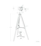 Abruzzo Lampa podłogowa Retro loft Srebrny złoty E27 Verde ABR-RRV-S-E27