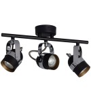 Spotlight ceiling lamps - Abruzzo Retro Loft Ceiling Lamp Black 50cm 3xGU10 Hilton ABR-RRH-C-3XGU10. - product 1