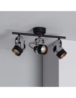 Abruzzo Retro Loft Ceiling Lamp Black 50cm 3xGU10 Hilton ABR-RRH-C-3XGU10. - product 2