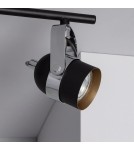 Spotlight ceiling lamps - Abruzzo Retro Loft Ceiling Lamp Black 50cm 3xGU10 Hilton ABR-RRH-C-3XGU10. - product 3