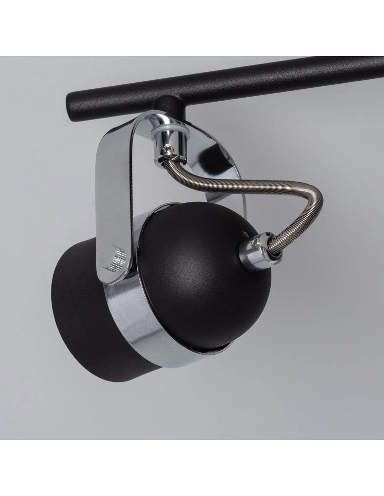 Spotlight ceiling lamps - Abruzzo Retro Loft Ceiling Lamp Black 50cm 3xGU10 Hilton ABR-RRH-C-3XGU10. - product kolory-swiatla.pl 4