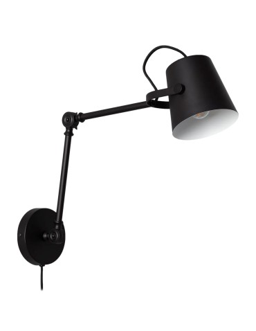 Abruzzo Retro loft adjustable wall lamp Black E14 Bazz ABR-RRB-C-E14