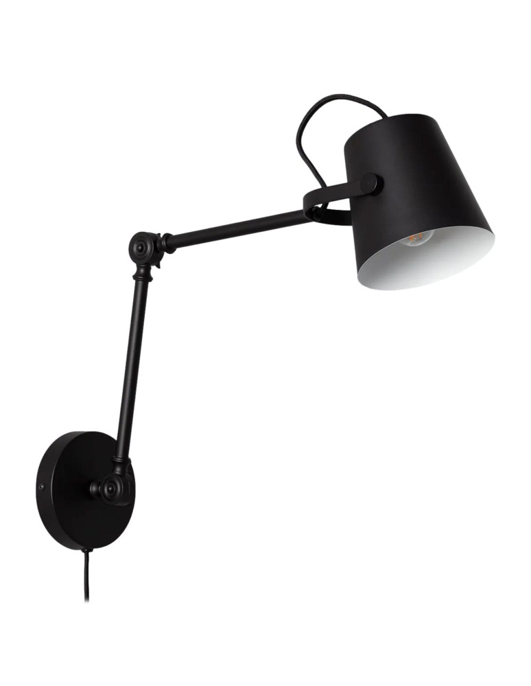 Wall lamps - Abruzzo Retro loft adjustable wall lamp Black E14 Bazz ABR-RRB-C-E14 - product kolory-swiatla.pl 1
