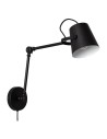 View Abruzzo Retro loft adjustable wall lamp Black E14 Bazz ABR-RRB-C-E14