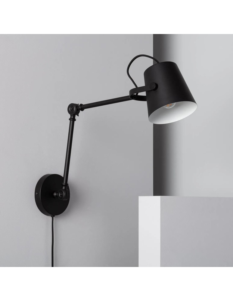 Wall lamps - Abruzzo Retro loft adjustable wall lamp Black E14 Bazz ABR-RRB-C-E14 - product kolory-swiatla.pl 2