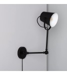 Wall lamps - Abruzzo Retro loft adjustable wall lamp Black E14 Bazz ABR-RRB-C-E14 - product 3