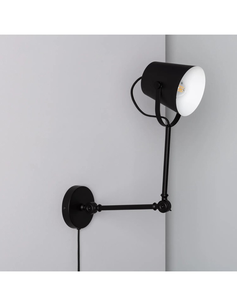Wall lamps - Abruzzo Retro loft adjustable wall lamp Black E14 Bazz ABR-RRB-C-E14 - product kolory-swiatla.pl 3
