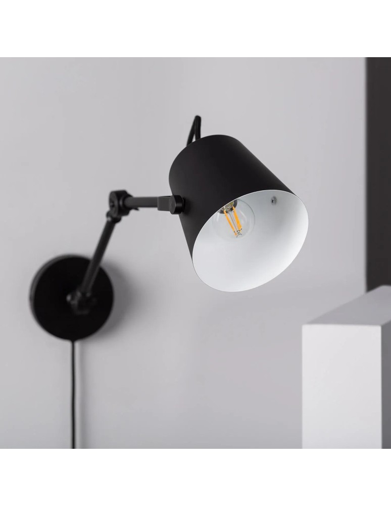 Wall lamps - Abruzzo Retro loft adjustable wall lamp Black E14 Bazz ABR-RRB-C-E14 - product kolory-swiatla.pl 5