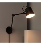 Wall lamps - Abruzzo Retro loft adjustable wall lamp Black E14 Bazz ABR-RRB-C-E14 - product 9