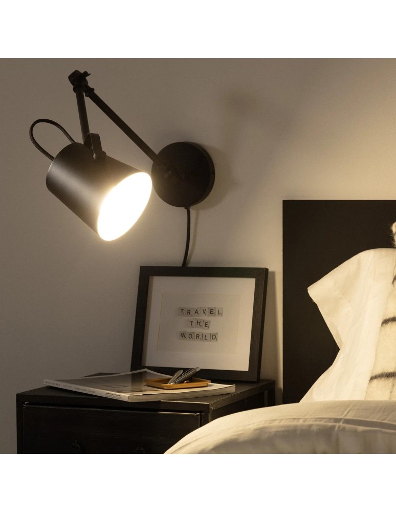 Wall lamps - Abruzzo Retro loft adjustable wall lamp Black E14 Bazz ABR-RRB-C-E14 - product kolory-swiatla.pl 10