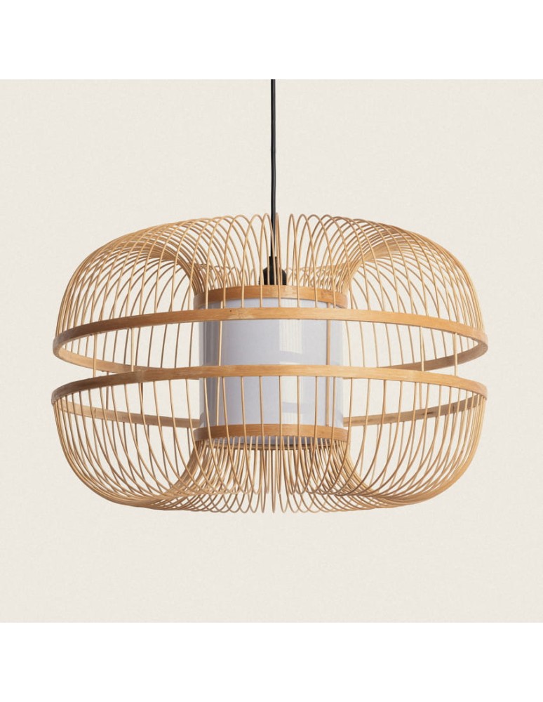 Abruzzo Lampa wiszaca Boho z Bambusa Ø50cm Veronica E27 IP65 ABR-LW25-BH-E27