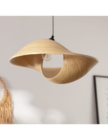 Abruzzo Bamboo Boho Pendant Lamp Ø60cm Espresso E27 ABR-NLW27-BH-E27 - product 2