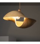 Abruzzo Lampa wiszaca Boho z Bambusa Ø60cm Espresso E27 ABR-NLW27-BH-E27