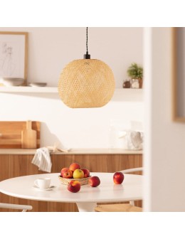 Abruzzo Bamboo Boho Pendant Lamp Ø40cm Espresso E27 ABR-NLW28-BH-E27 - product 2