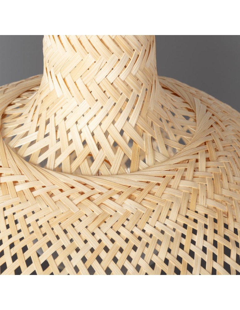 Boho pendant lamps - Abruzzo Bamboo Boho Pendant Lamp Ø40cm Mediceo E27 ABR-NLW29-BH-E27 - product kolory-swiatla.pl 5