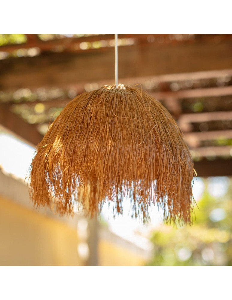 Abruzzo Lampa Wisząca Boho z Rattanu Ø45cm Ciao IP44 ABR-NLW30-BH-E27