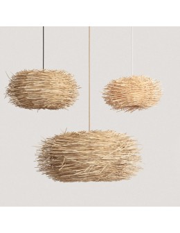 Abruzzo Rattan Boho Pendant Lamp Ø50cm Amore M 50cm IP20 ABR-NLW31M-BH-E27 - product 2