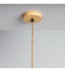 Abruzzo Lampa Wisząca Boho z Rattanu Ø35cm Felicita E27 ABR-NLW33-BH-E27